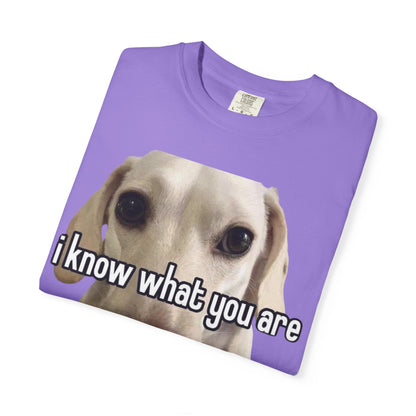 Garment-Dyed T-shirt - I know what you are