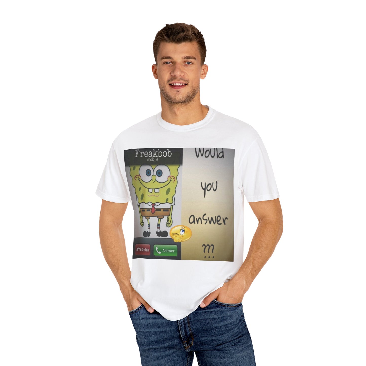 Garment-Dyed T-shirt - Freakbob is calling