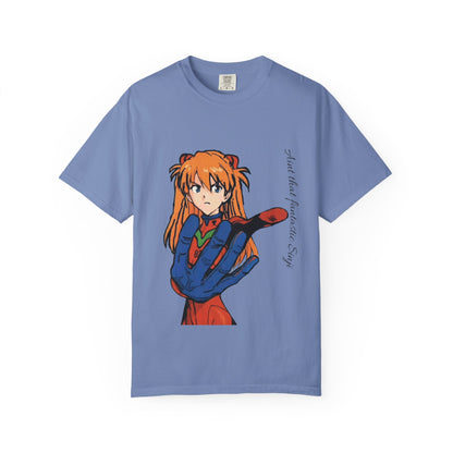 Anime Unisex T-shirt featuring Asuka from Evangelion