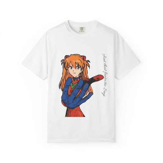 Anime Unisex T-shirt featuring Asuka from Evangelion