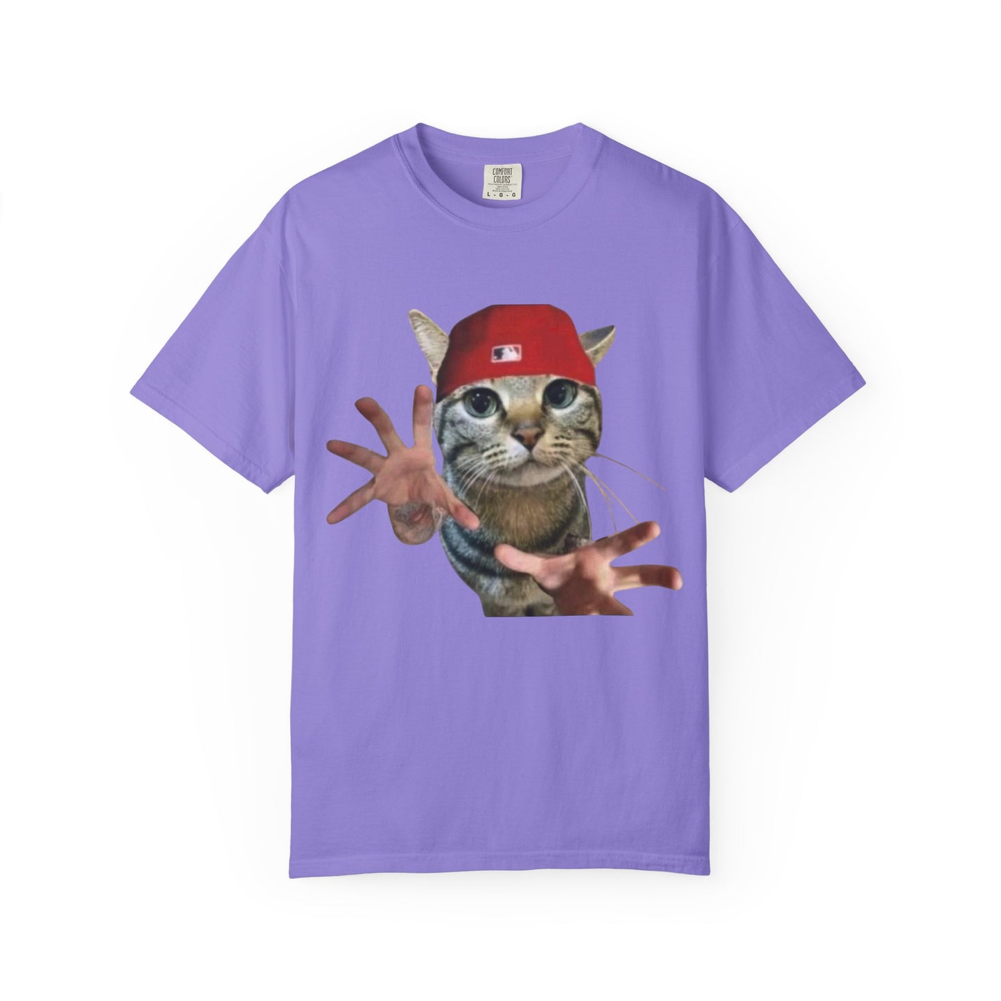 Funny Cat Graphic T-Shirt, Unisex Streetwear Tee, Pet Lover Gift, Casual Wear, Unique Animal Design Shirt