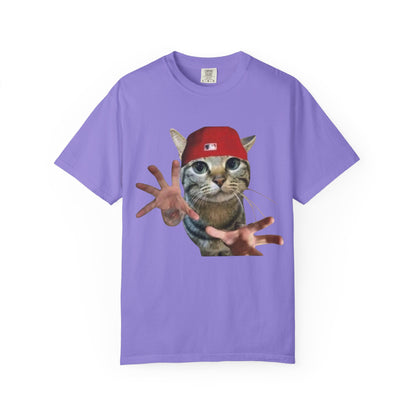 Funny Cat Graphic T-Shirt, Unisex Streetwear Tee, Pet Lover Gift, Casual Wear, Unique Animal Design Shirt