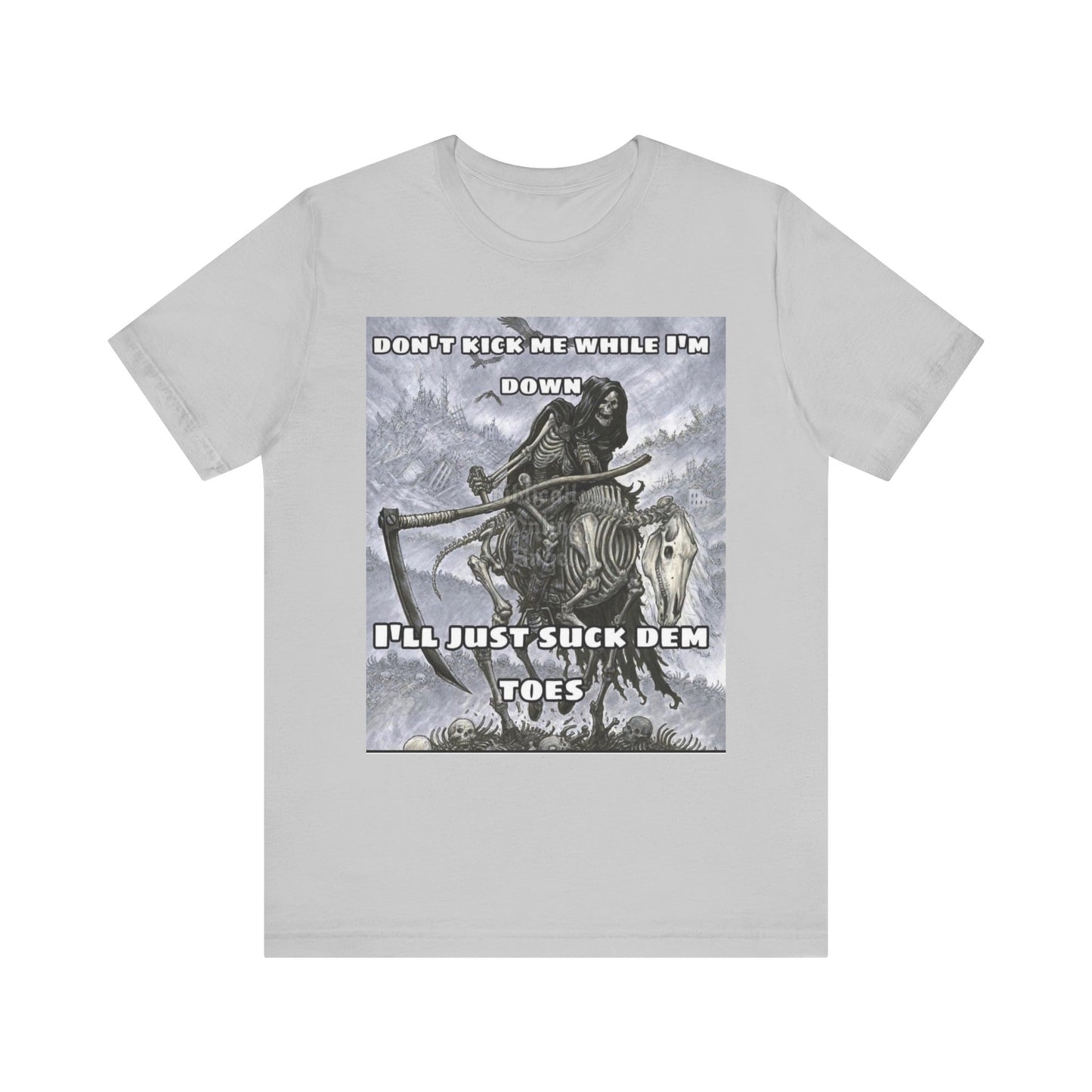 Funny Unisex Tee - Suckin on Toes Design