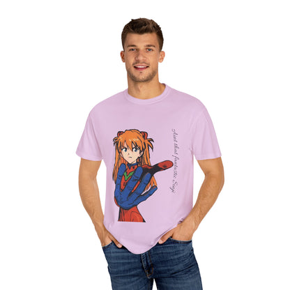 Anime Unisex T-shirt featuring Asuka from Evangelion