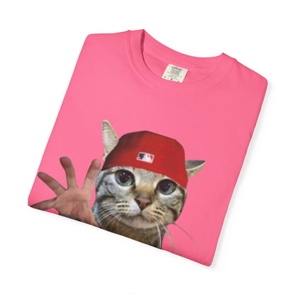 Funny Cat Graphic T-Shirt, Unisex Streetwear Tee, Pet Lover Gift, Casual Wear, Unique Animal Design Shirt