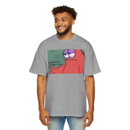 Oversized Tee Patrick Meme Shirt