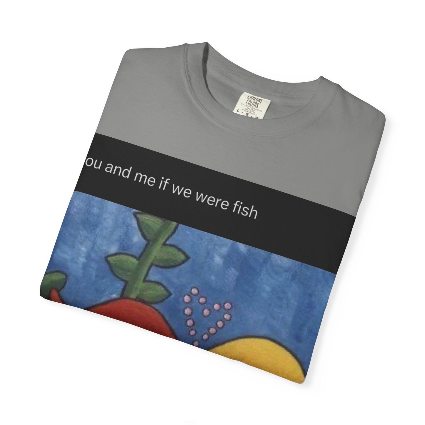 Fish Couple Unisex Garment-Dyed T-shirt
