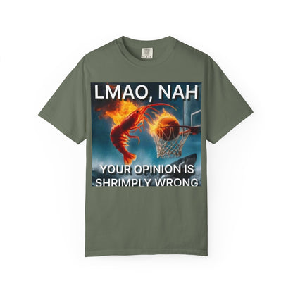 LMAO, Nah Unisex Garment-Dyed T-Shirt - Humorous Graphic Tee, Casual Wear, Gift for Friends, Birthday Shirt, Meme Apparel