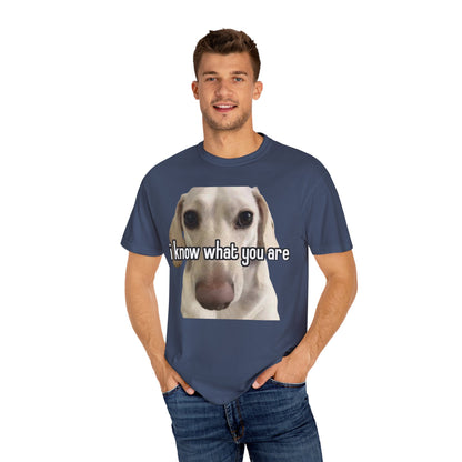 Garment-Dyed T-shirt - I know what you are