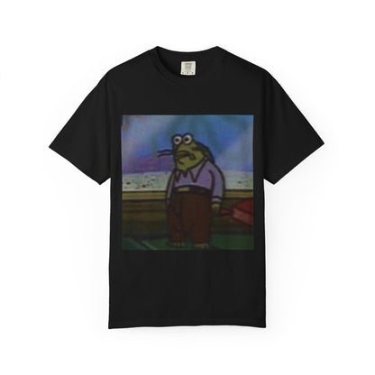 Green fish spongebob Unisex Garment-Dyed T-shirt
