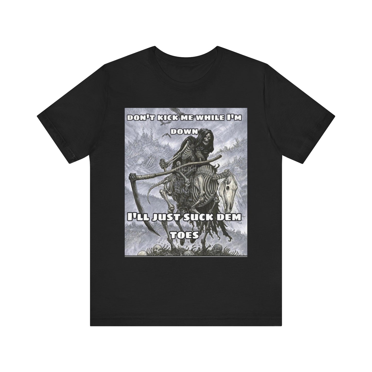 Funny Unisex Tee - Suckin on Toes Design