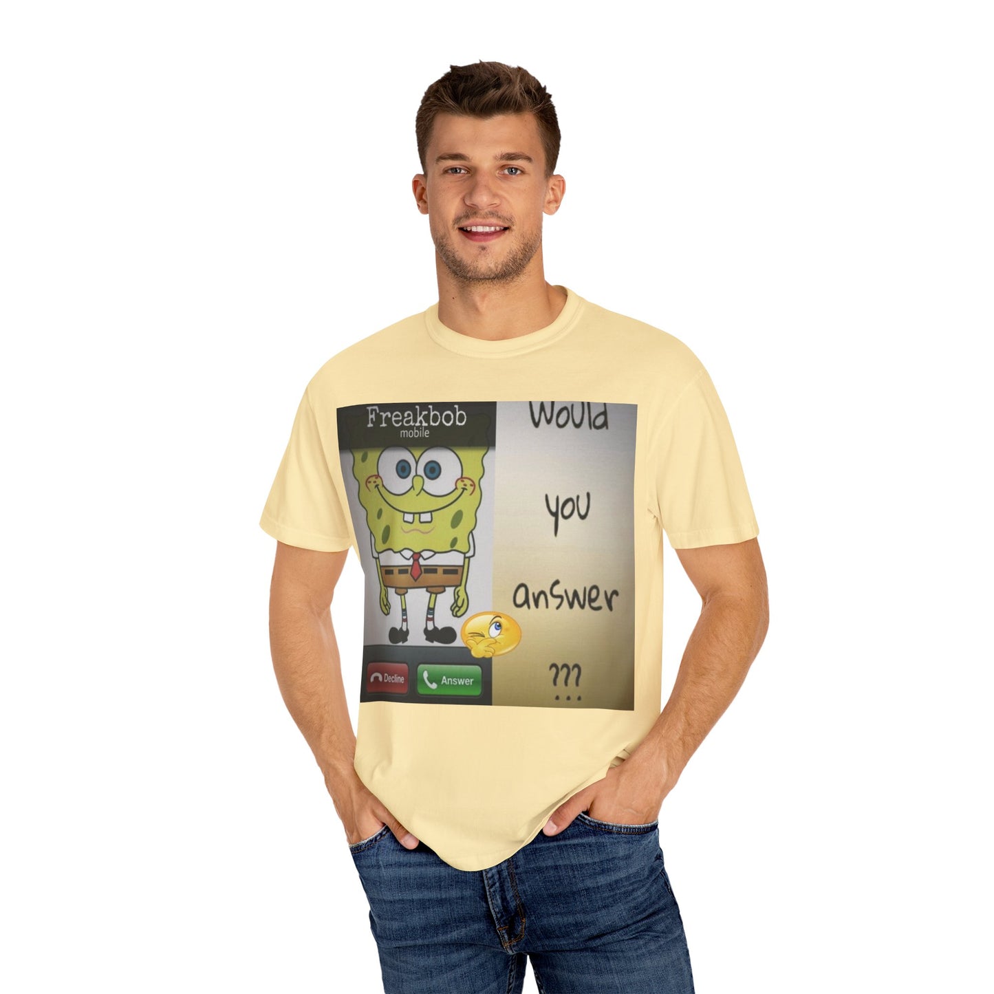 Garment-Dyed T-shirt - Freakbob is calling
