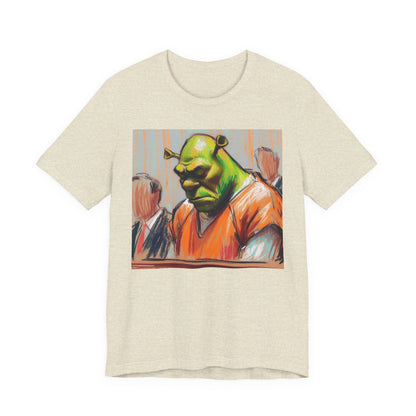 Short Sleeve Tee - Free my nigga shrek Graphic Design