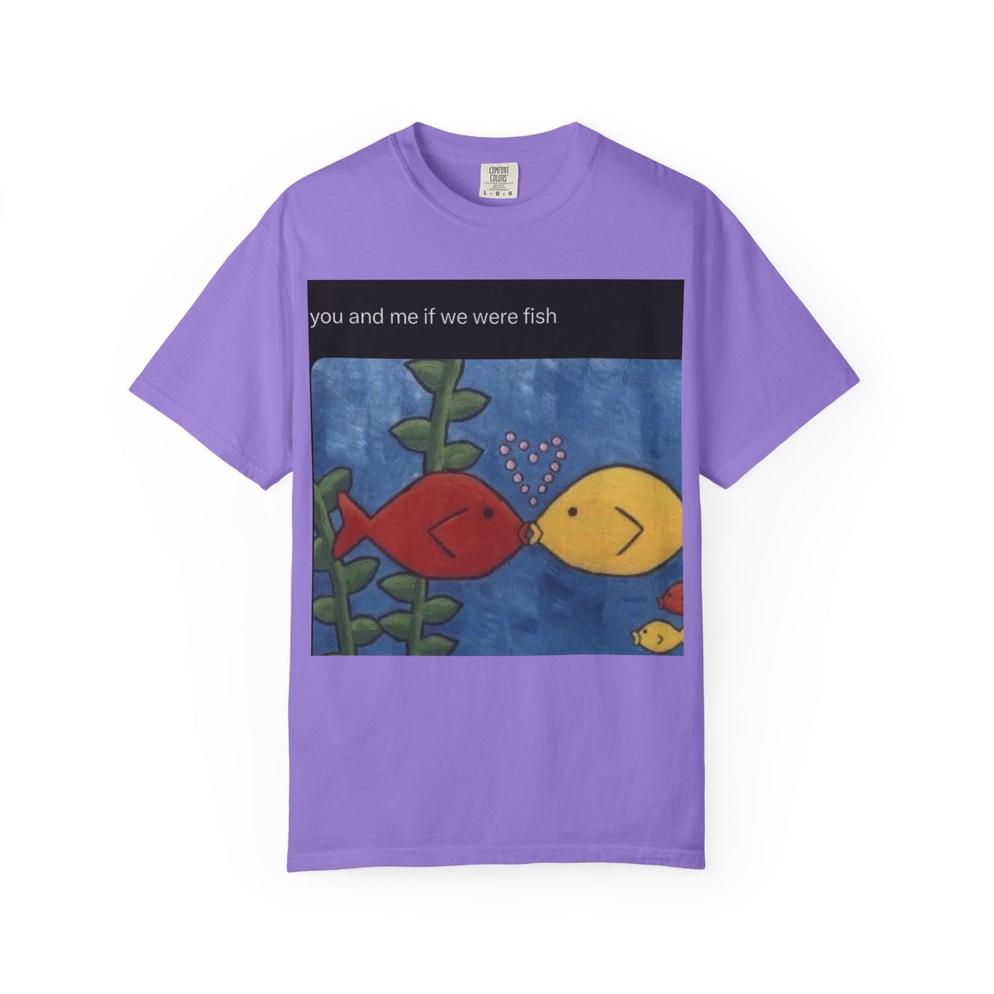 Fish Couple Unisex Garment-Dyed T-shirt