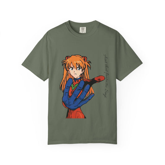 Anime Unisex T-shirt featuring Asuka from Evangelion