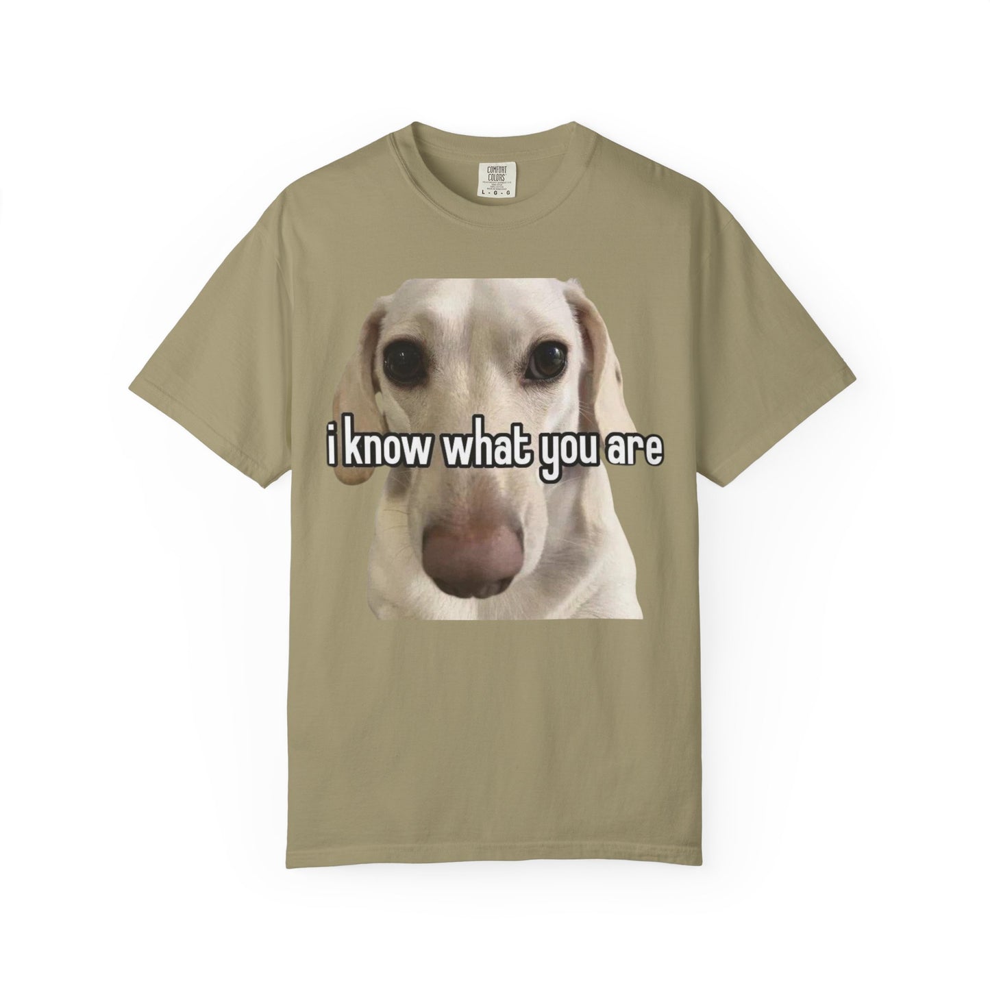 Garment-Dyed T-shirt - I know what you are