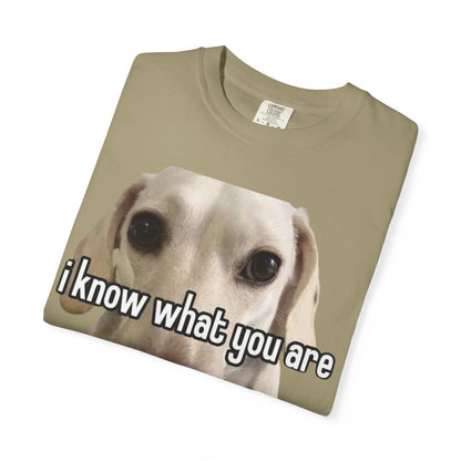 Garment-Dyed T-shirt - I know what you are