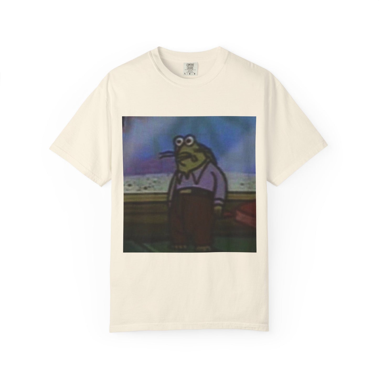 Green fish spongebob Unisex Garment-Dyed T-shirt