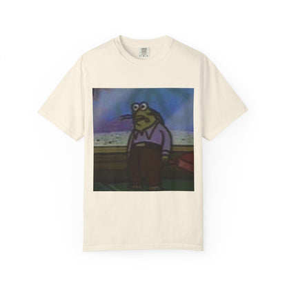 Green fish spongebob Unisex Garment-Dyed T-shirt