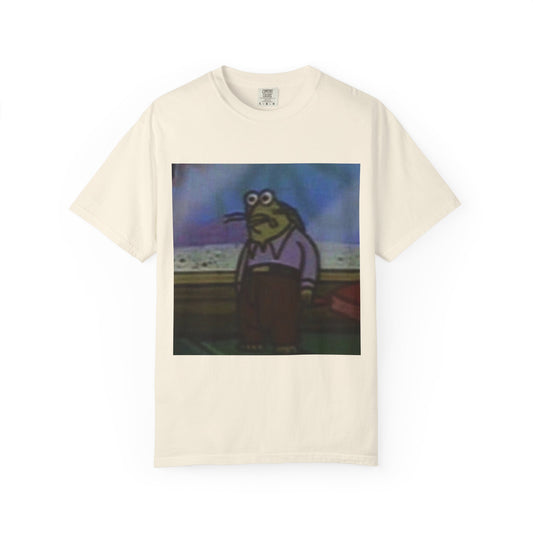 Green fish spongebob Unisex Garment-Dyed T-shirt