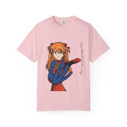 Anime Unisex T-shirt featuring Asuka from Evangelion
