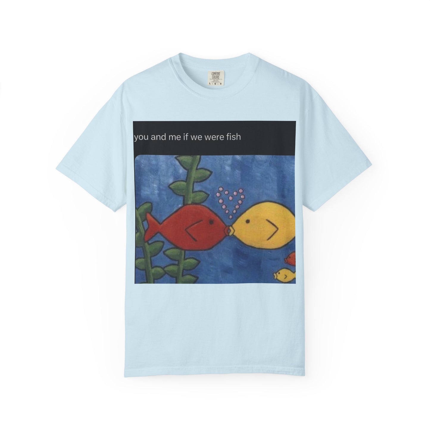 Fish Couple Unisex Garment-Dyed T-shirt