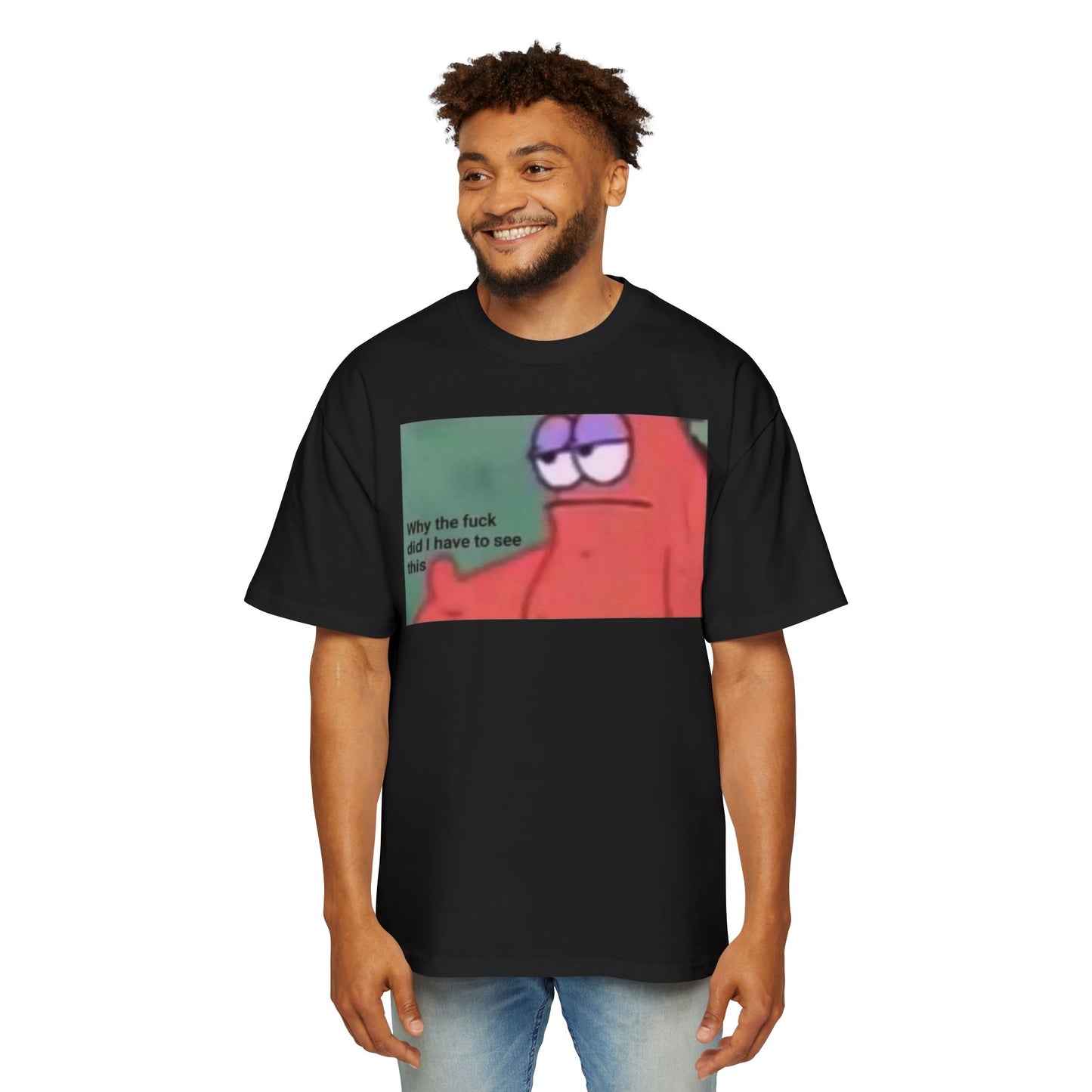 Oversized Tee Patrick Meme Shirt