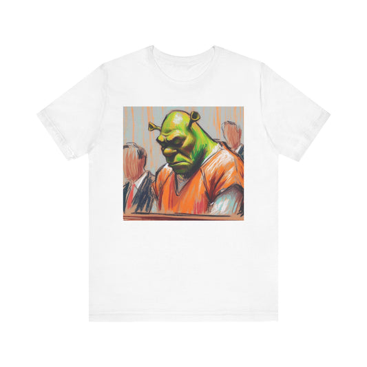 Short Sleeve Tee - Free my nigga shrek Graphic Design