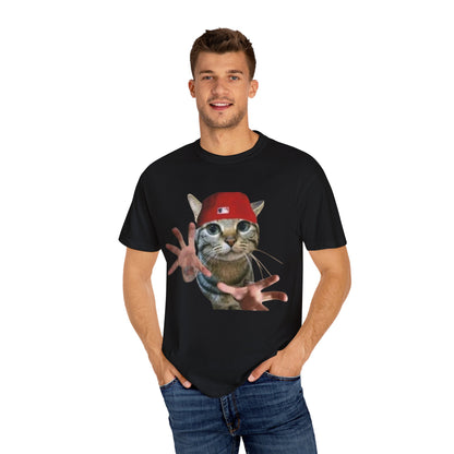 Funny Cat Graphic T-Shirt, Unisex Streetwear Tee, Pet Lover Gift, Casual Wear, Unique Animal Design Shirt