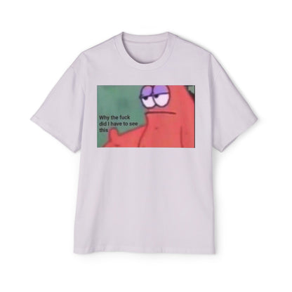 Oversized Tee Patrick Meme Shirt