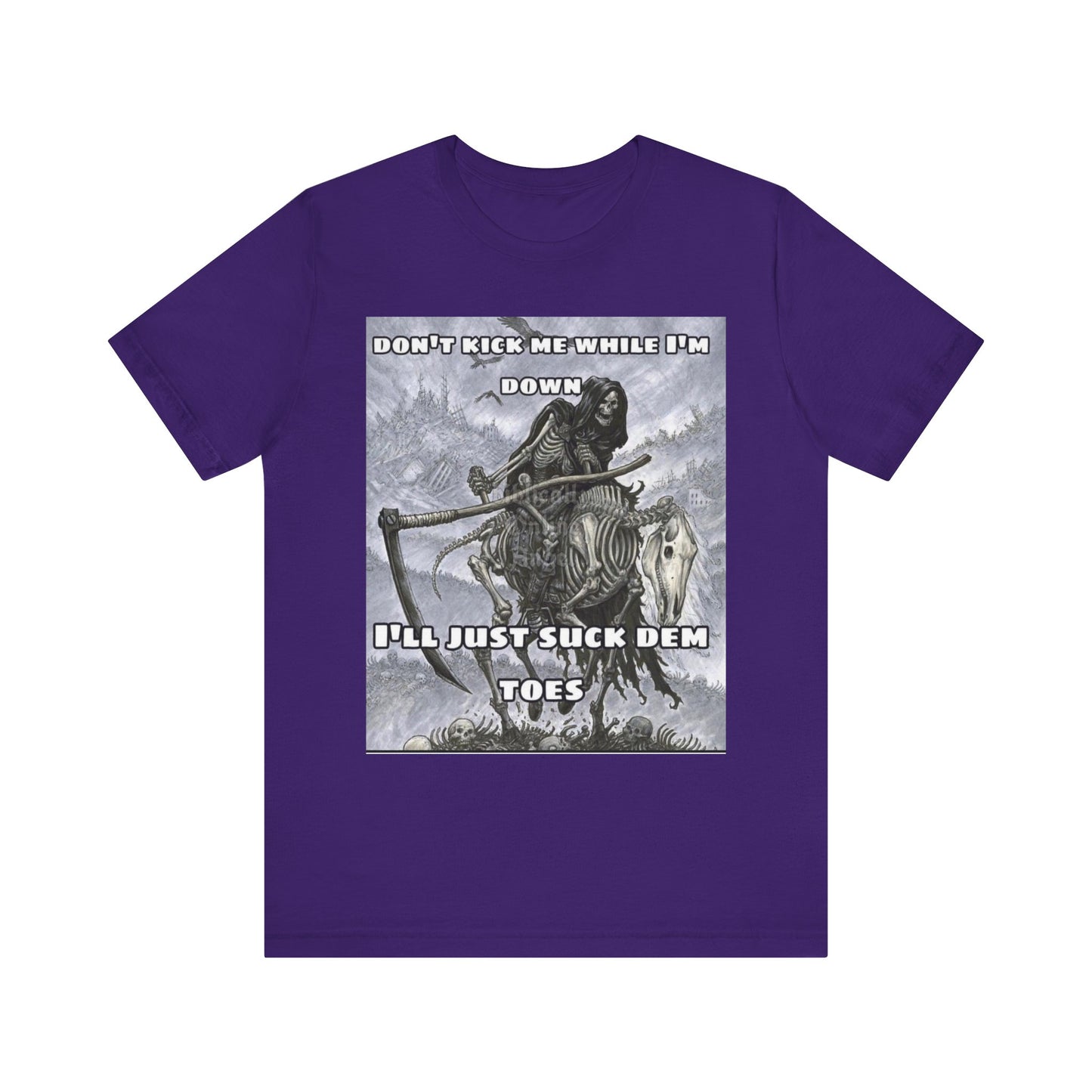 Funny Unisex Tee - Suckin on Toes Design