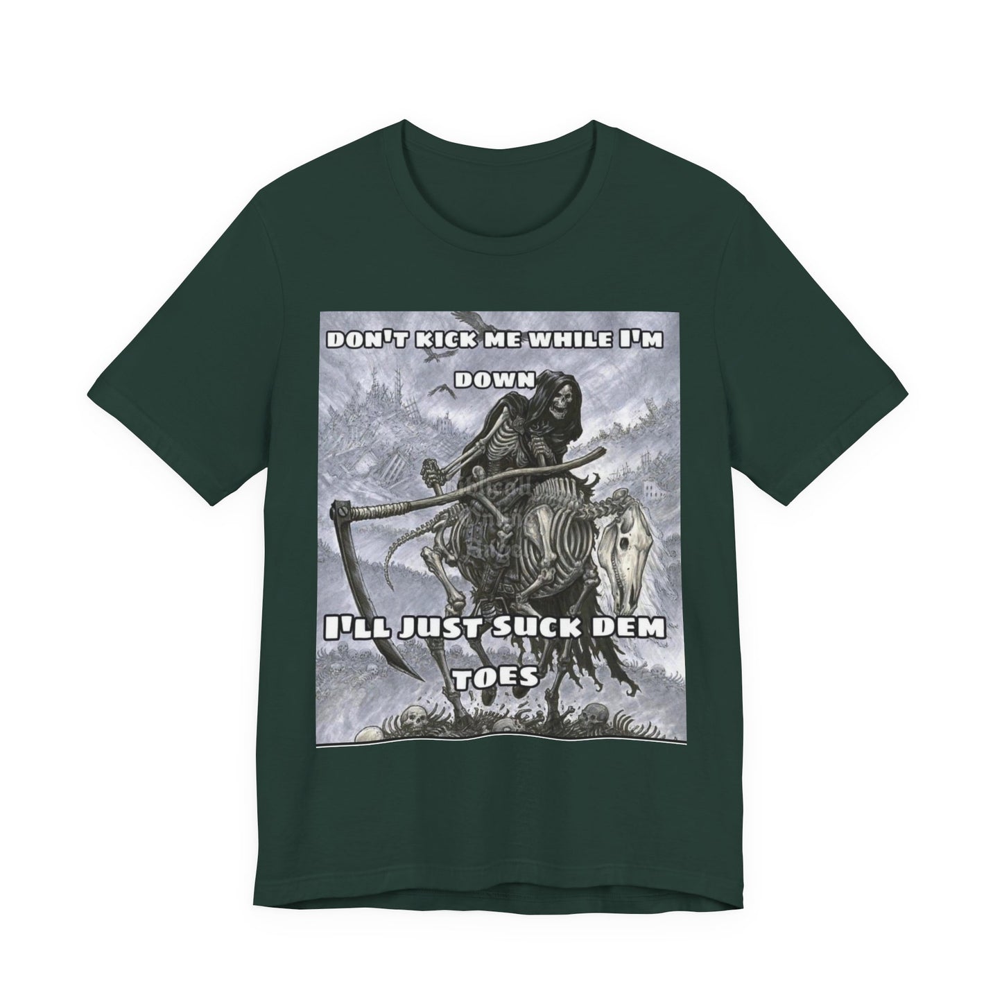 Funny Unisex Tee - Suckin on Toes Design
