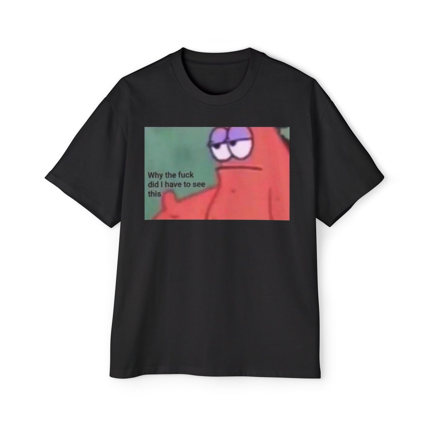 Oversized Tee Patrick Meme Shirt