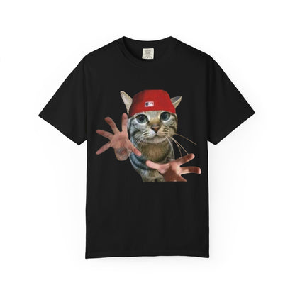 Funny Cat Graphic T-Shirt, Unisex Streetwear Tee, Pet Lover Gift, Casual Wear, Unique Animal Design Shirt