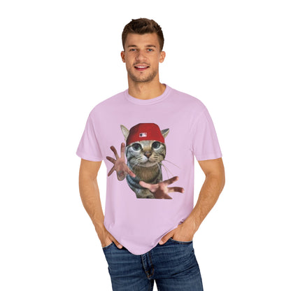Funny Cat Graphic T-Shirt, Unisex Streetwear Tee, Pet Lover Gift, Casual Wear, Unique Animal Design Shirt