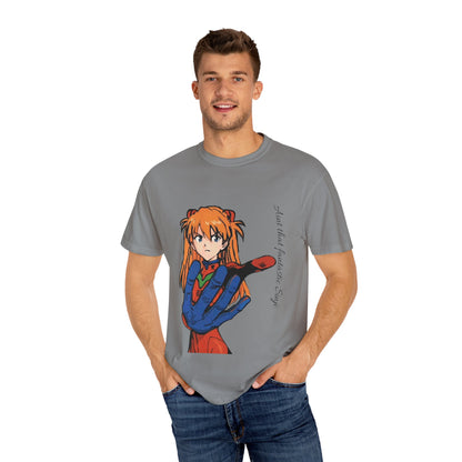 Anime Unisex T-shirt featuring Asuka from Evangelion
