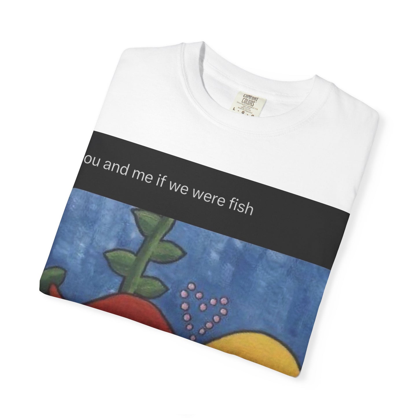 Fish Couple Unisex Garment-Dyed T-shirt