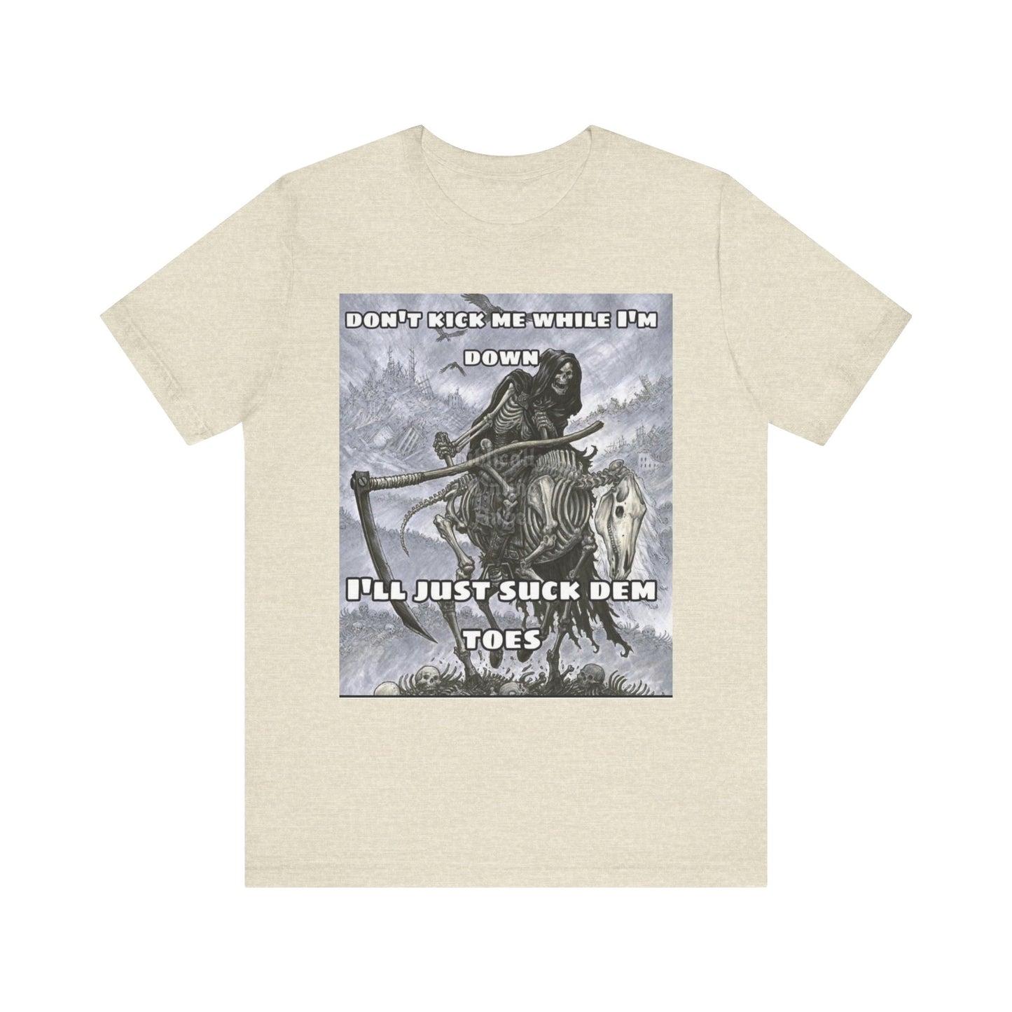 Funny Unisex Tee - Suckin on Toes Design