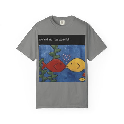 Fish Couple Unisex Garment-Dyed T-shirt