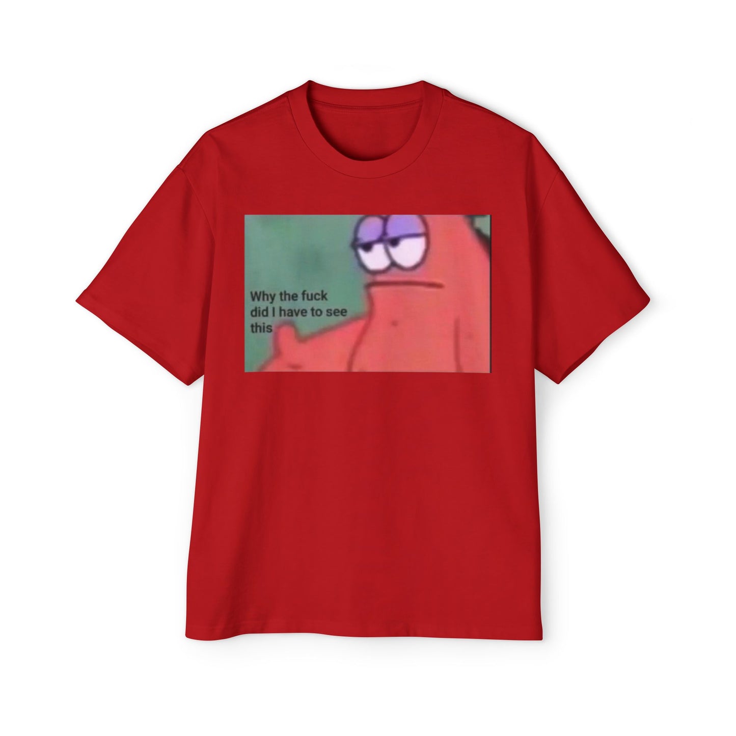 Oversized Tee Patrick Meme Shirt