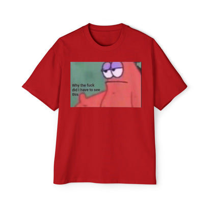 Oversized Tee Patrick Meme Shirt