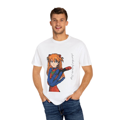 Anime Unisex T-shirt featuring Asuka from Evangelion